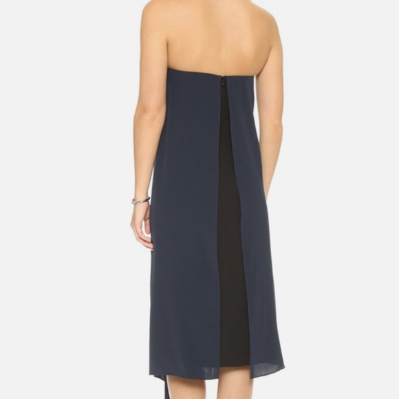 New - Tibi Midnight Blue Midi Dress - Picture 6 of 14